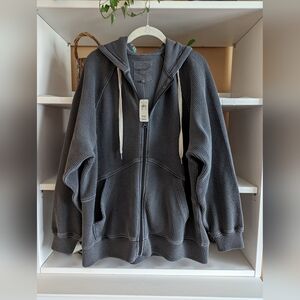 Aerie Wonder Full Zip Textured Hoodie